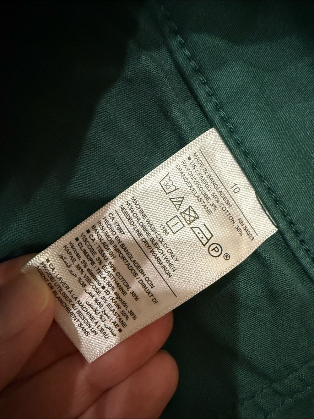 NWT old navy pixie ankle pants green size 10 - Picture 5 of 9